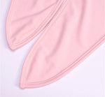(Custom Product) Pink long sleeve fur belly top